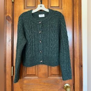 Hunter Green cardigan sweater